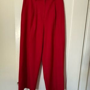 Elegant Red Women's Pants